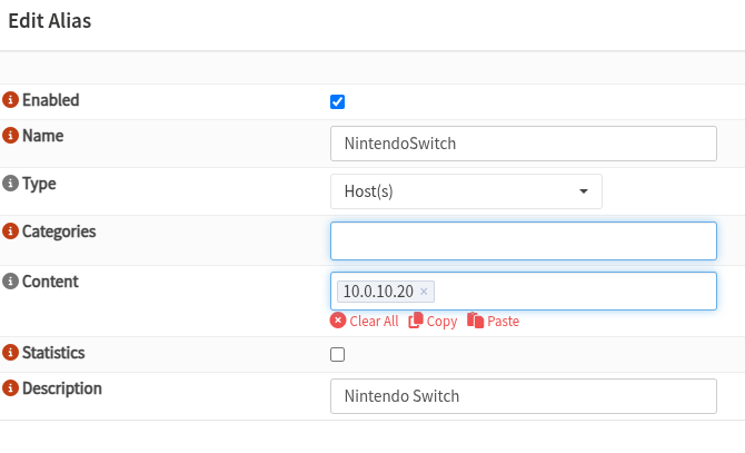 Alias for the Nintendo Switch